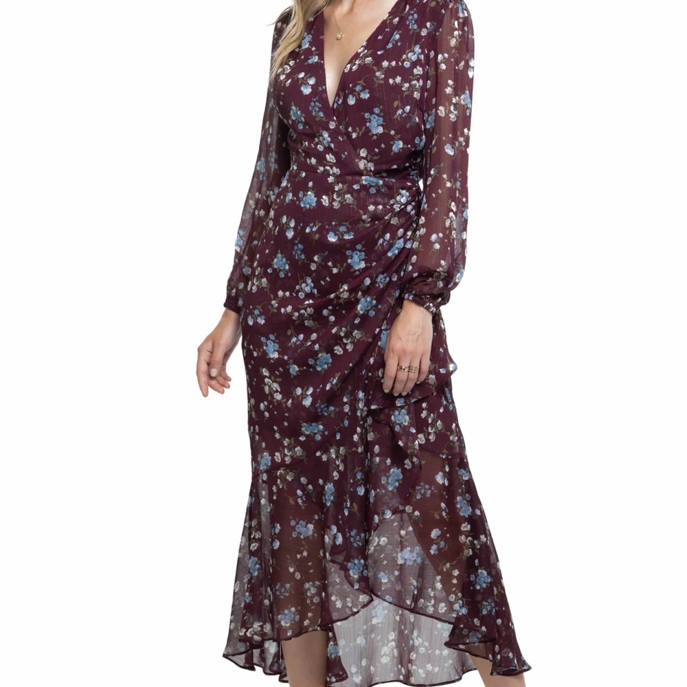 Astr the Label Side Cinched Mermaid Floral Dress M
